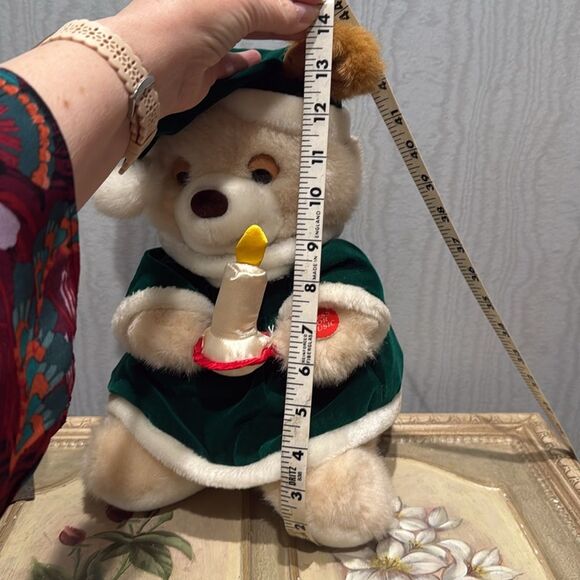 Vintage Candy Cane Lane Musical Light Up Christmas Bear Plush SEE VIDEO - Picture 6 of 8